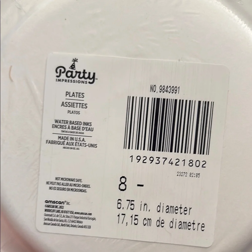 St. Paddy's Gnome Party Plates - Green and Cream 5 pack